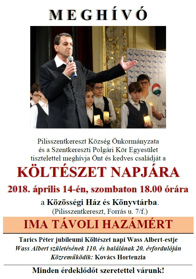 költészet napja 2018