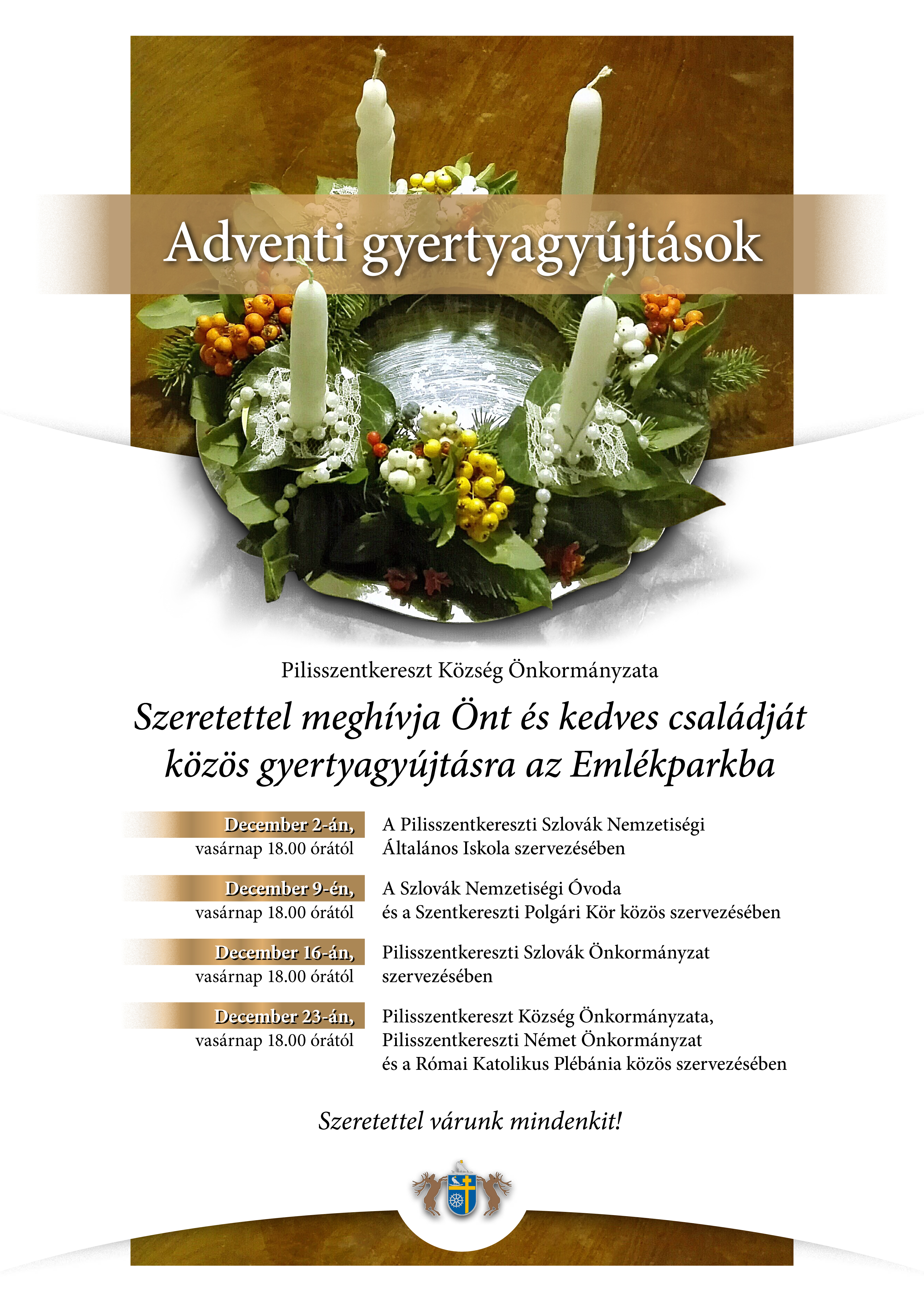 Adventi gyertyagyújtás 2018