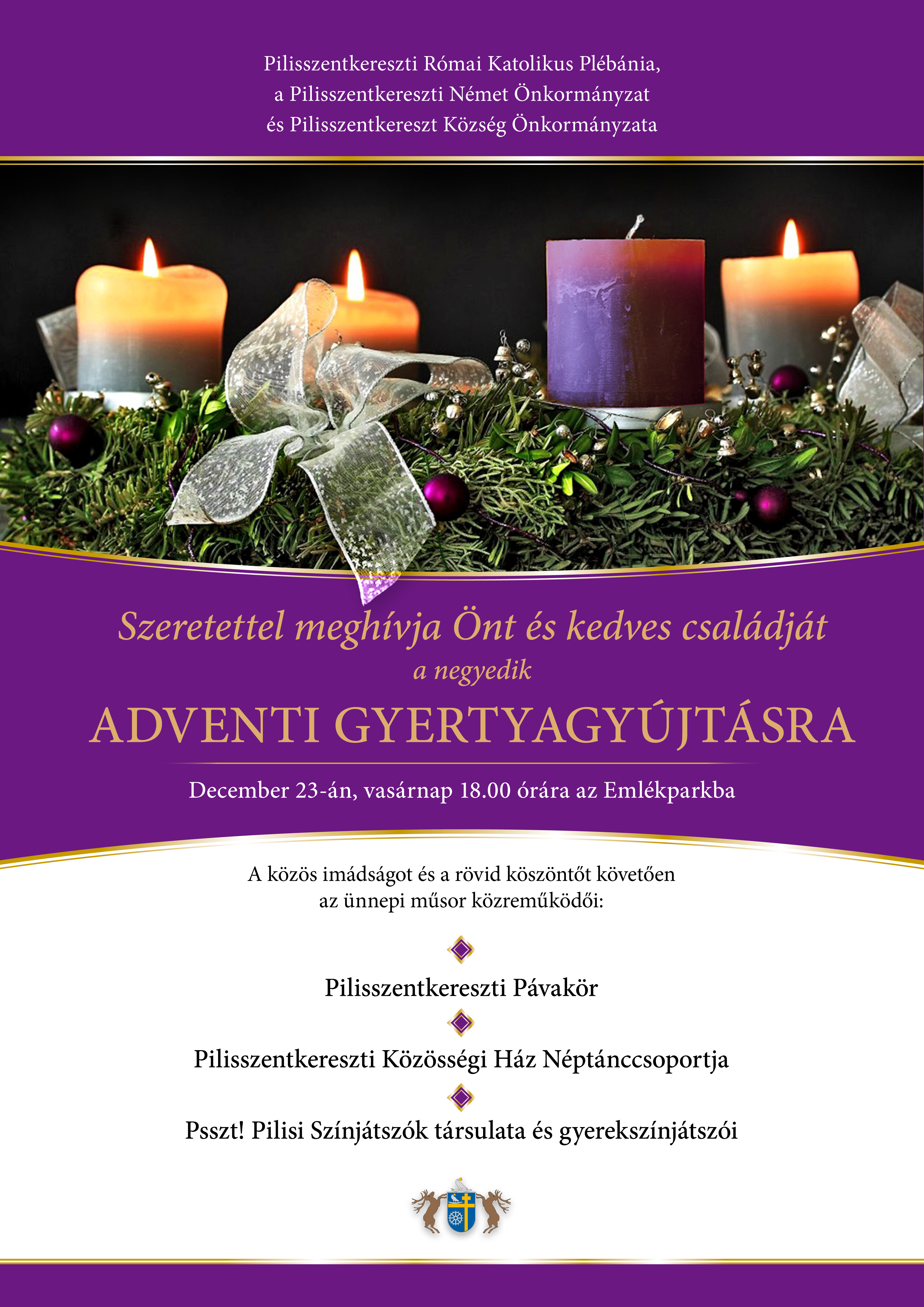 Adventi gyertyagyújtás 2018