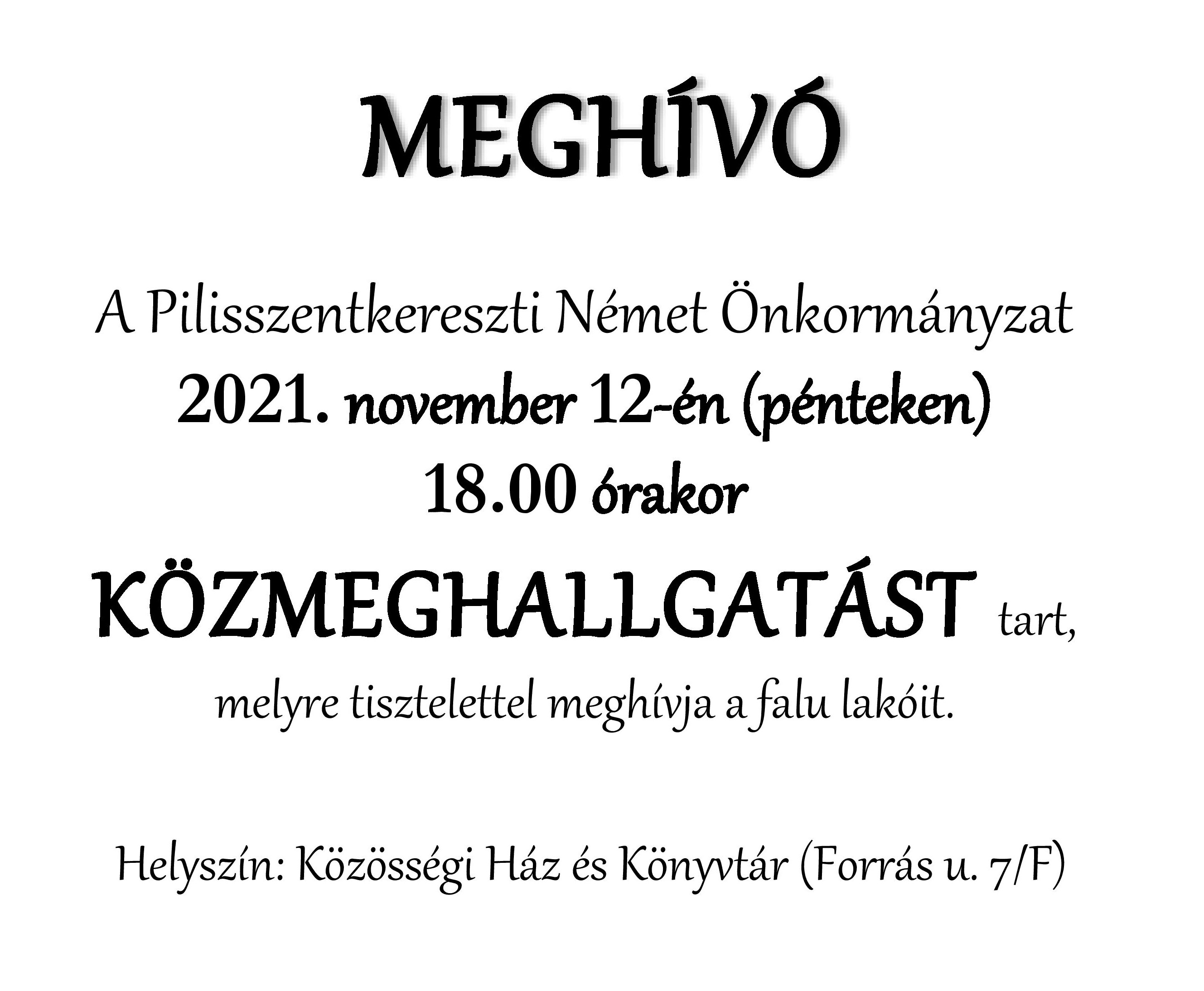 PNÖ közmeghallgatás